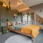 Vintage interieur slaapkamer