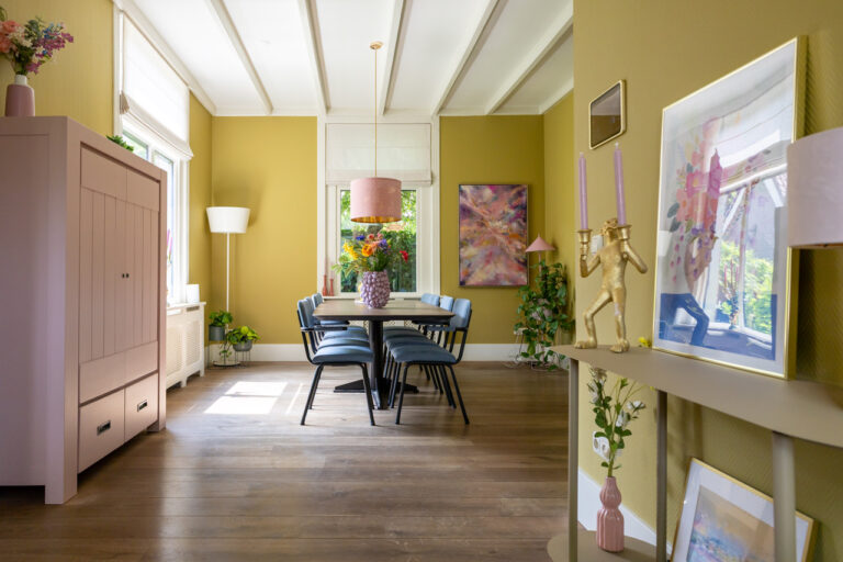 Eclectisch familiehuis met kleur en karakter