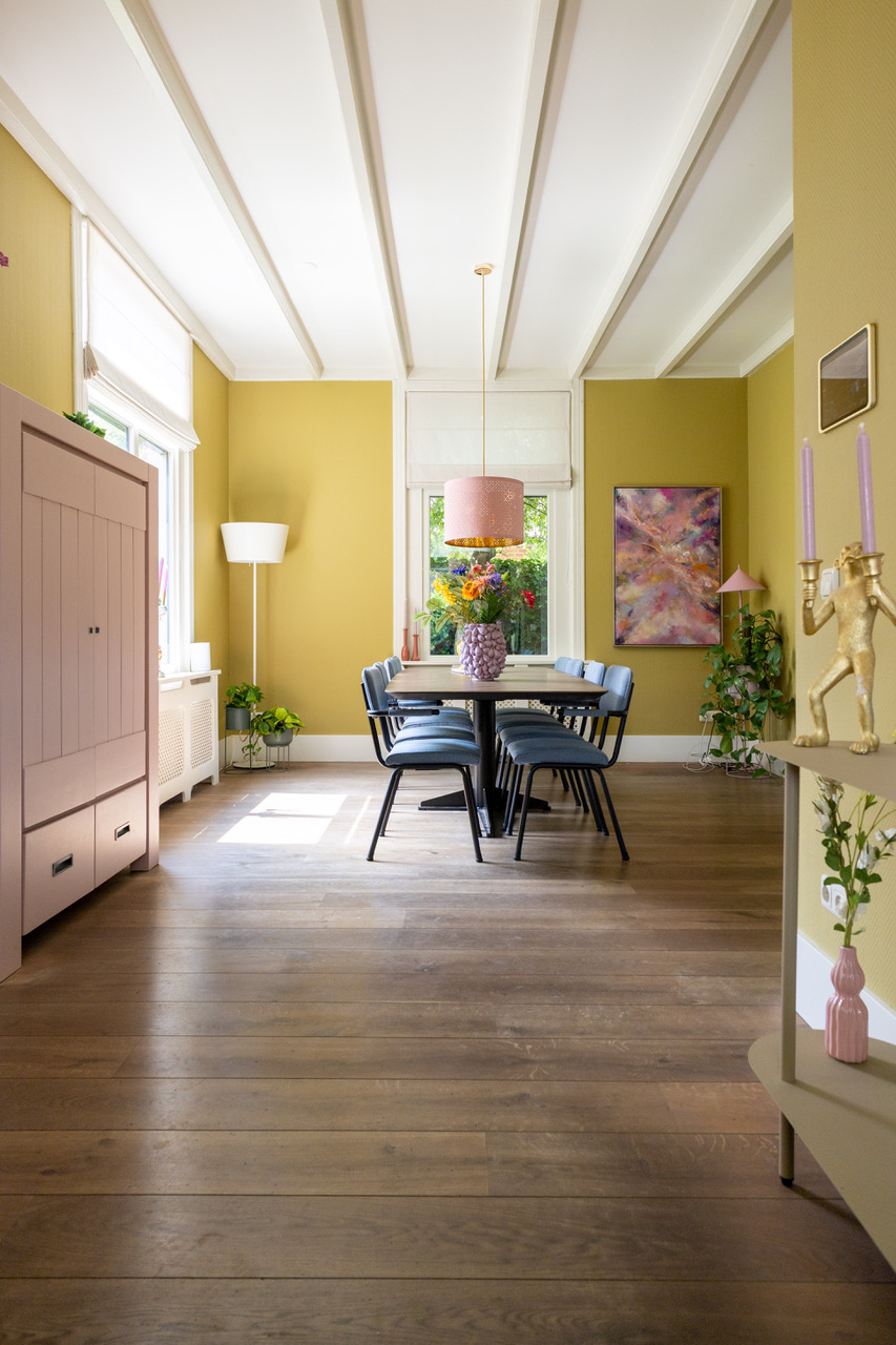Eclectisch familiehuis met kleur en karakter