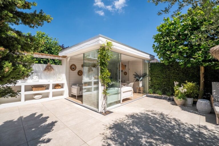 Ibiza-stijl tuinhuis