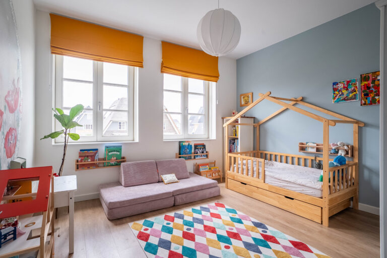 Moderne familiewoning babykamer