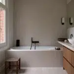 Cottage stijl shootlocatie badkamer