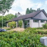 Minimalistische designwoning buitenkant