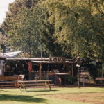 Houten cabin shootlocatie