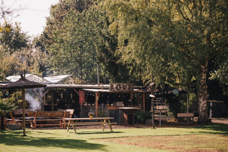 Houten cabin shootlocatie