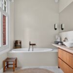 Cottage stijl shootlocatie badkamer