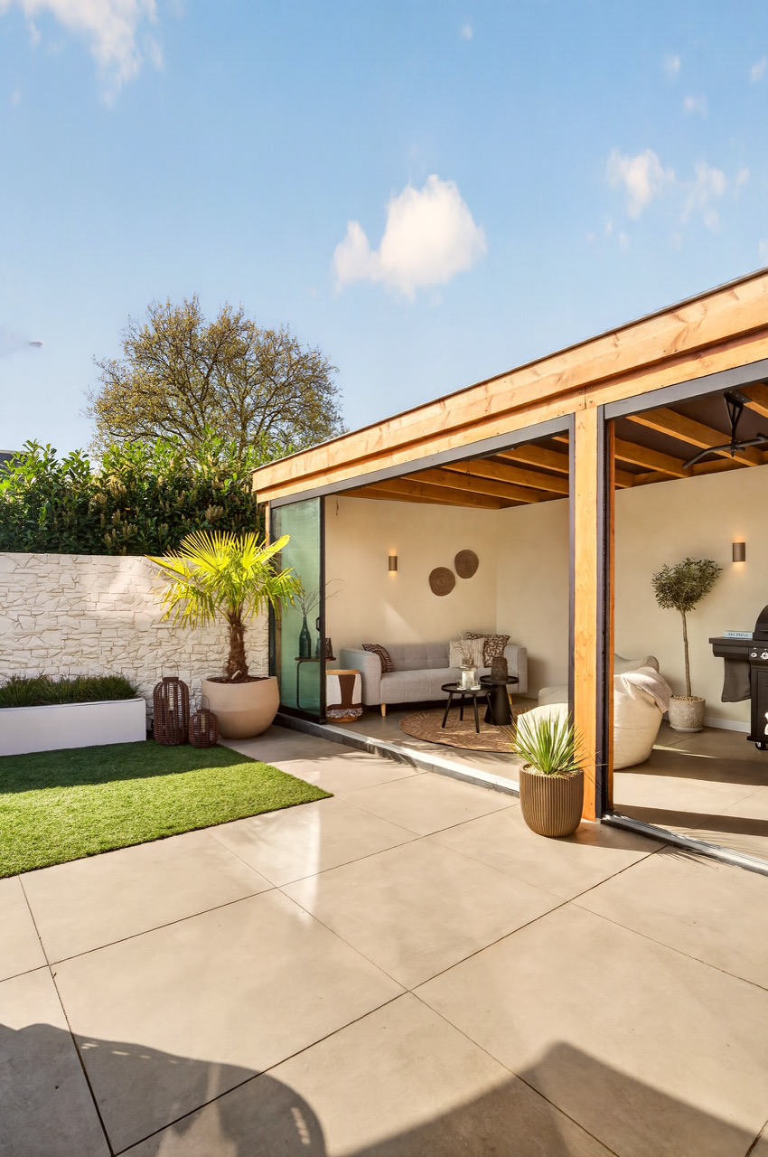 Japandi shootlocatie met mediterrane tuin​