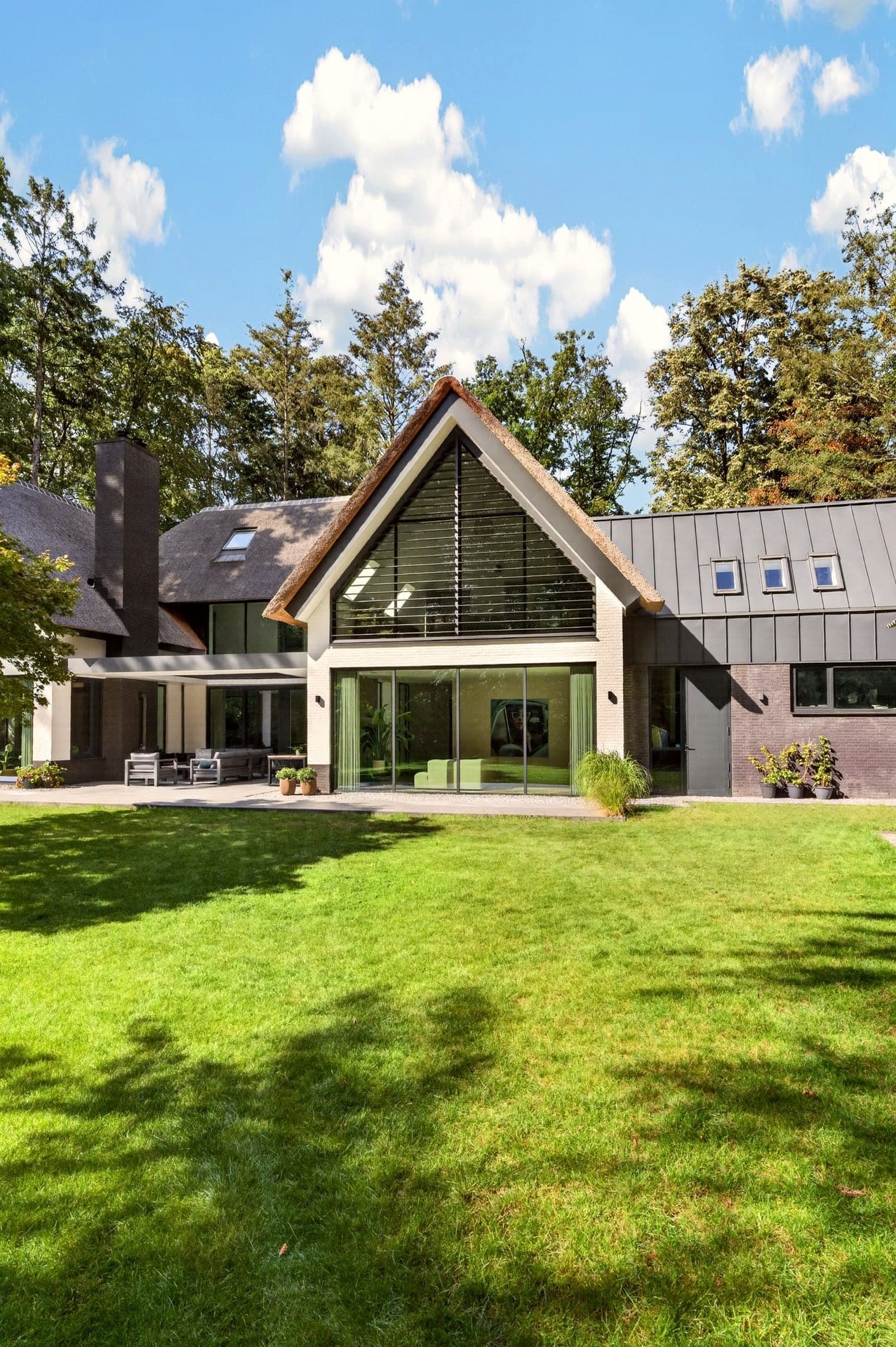 Design villa in het groen