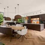 Design villa in het groen keuken