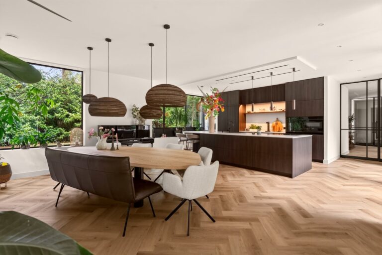 Design villa in het groen keuken