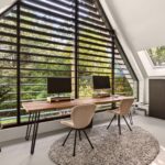Design villa in het groen kantoor