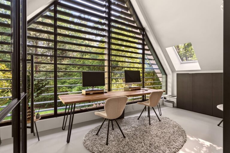 Design villa in het groen kantoor