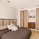 Modern appartement slaapkamer